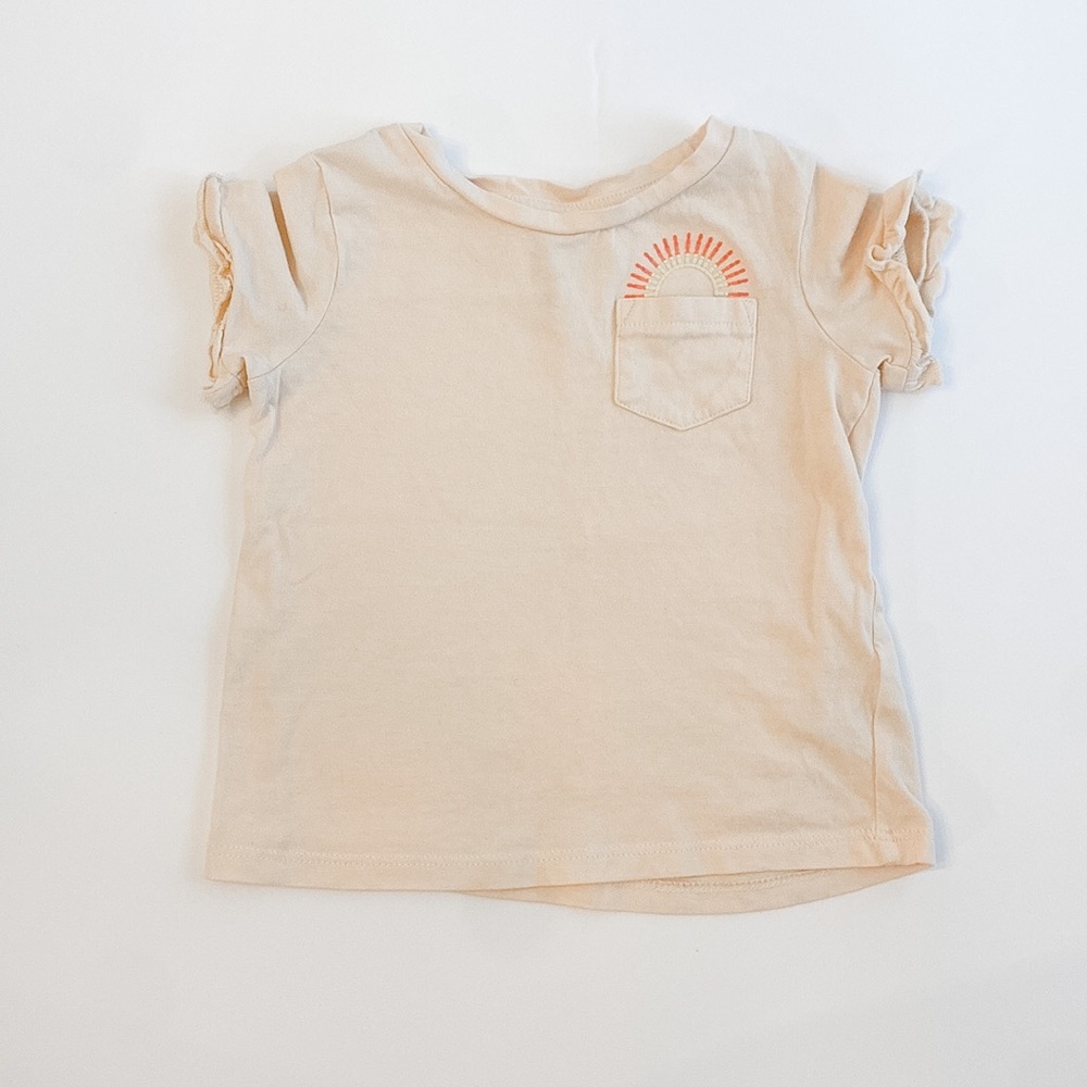 Organic Cotton Pocket Ruffle Tee 12-18 months
